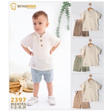 BEYAZ BEBEK 2397 HAKIM YAKA ERKEK TAKIM YAZ