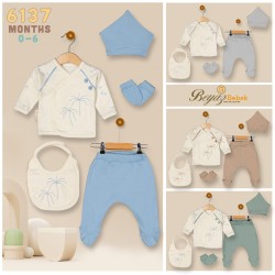 BEYAZ BEBEK 6137 PALMIYE DÜĞMELI ZIBIN