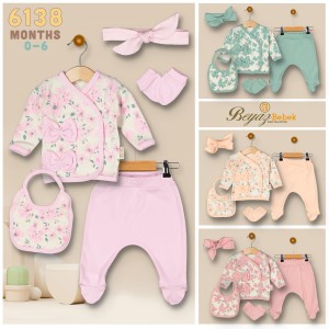 BEYAZ BEBEK 6138 GÜLLÜ FIYONK KIZ ZIBIN