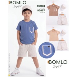 BOMLO 90068 ÇİFT CEPLİ 2Lİ TAKIM 2-5 YAŞ