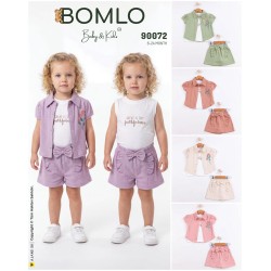 BOMLO 90072 ÇİÇEK NAKIŞLI GÖMLEK 3LÜ TAKIM 6-24 AYLK
