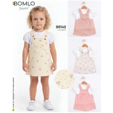 BOMLO 90142 FIYONK BASKI SALOPET KISA TULUM KIZ YAZ