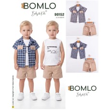 BOMLO 90152 NEW YORK GÖMLEK 3 LÜ TK ERKEK YAZ