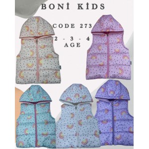 BONI KIDS 273 RAINBOW MFIBER  KIZ YELEK 2-4 YAŞ