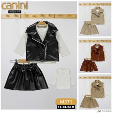 CANINI 371 DERİ YELEKLİ KIZ TK 123 YAŞ
