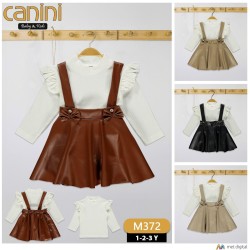 CANINI 372 DERI ETEKLI KIZ TAKIM
