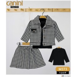 CANINI 373 KAZAYAĞI CEKET 3LÜ KIZ TAKIM
