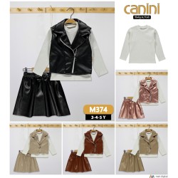 CANINI 374 DERİ YELEKLİ KIZ TK 345 YAŞ