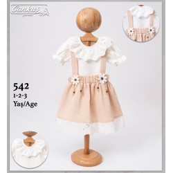 CANKUŞ 0542 SALOPET MÜSLİN ELBİSE