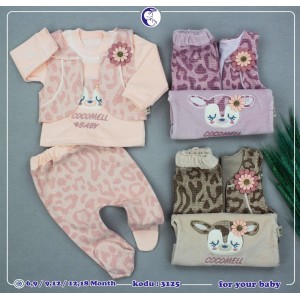 COCOMEL 3125 LEPOAR YELEKLI 3LÜ TAKIM