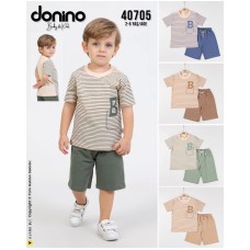 DONINO 40705 ÇIZGI BASKILI 2LI TAKIM 2-5 YAŞ