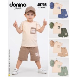 DONINO 40708 DNN CLUB ŞAPKALI 3LÜ TAKIM 2-5 YAŞ