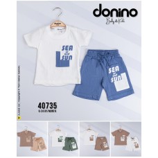 DONINO 40735 SEA OF AND SUN BASKILI TŞÖRT 2Lİ TKIM 6-24 AY