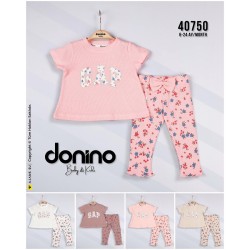 DONINO 40750 ÇIÇEK BASKI 2LI TAKIM 6-24 AY