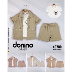 DONINO 40780 CEPLI MÜSLIN GÖMLEK 3LÜ TAKIM 