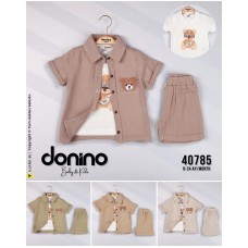 DONINO 40785 AYI SÜZEN GÖMLEK 3LÜ TAKIM 6-24 AY
