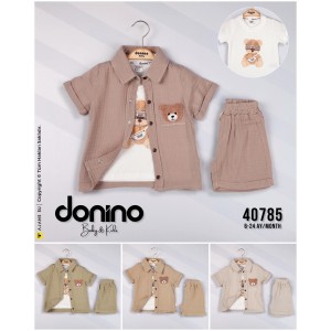 DONINO 40785 AYI SÜZEN GÖMLEK 3LÜ TAKIM 6-24 AY

