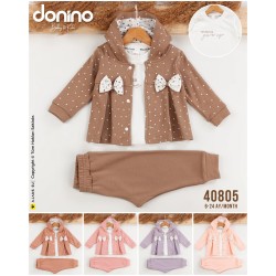 DONINO 40805 PUANTIYE HIRKALI 3LÜ KIZ TAKIM
