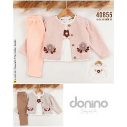 DONINO 40855 SIMLI JAKAR HIRKA 3LÜ KIZ TAKIM