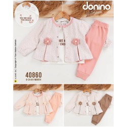 DONINO 40860 MOBIL ÇIÇEK 3LÜ HIRKA KIZ TAKIM
