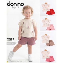 DONINO 40898 BEŞ ÇIÇEK 2LI KIZ TAKIM YAZ