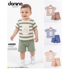 DONINO 40969 ÇIZGILI AYILI 2LI ERKEK TAKIM YAZ