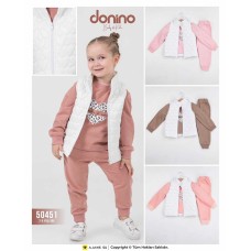 DONINO 50451 ŞIŞME YELEK KIZ TAKIM 