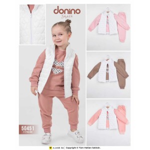 DONINO 50451 ŞIŞME YELEK KIZ TAKIM 