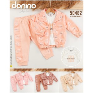DONINO 50482 KARE DESEN MIKRO HIRKA 3LÜ TAKIM
