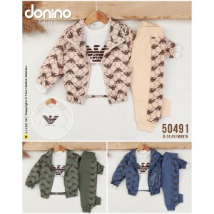 DONINO 50491 GA ARMA MIKRO YAĞMURLUK 3LÜ ERKEK TAKIM