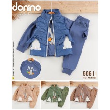 DONINO 50611 TAVŞAN NAKIŞLI ERKEK DİJİTAL BASKILI YELEK