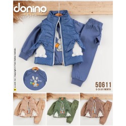 DONINO 50611 TAVŞAN NAKIŞLI ERKEK DİJİTAL BASKILI YELEK