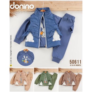 DONINO 50611 TAVŞAN NAKIŞLI ERKEK DİJİTAL BASKILI YELEK