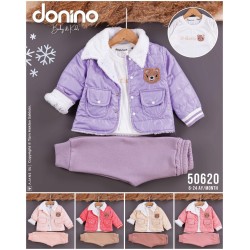 DONINO 50620 BAKLAVA DESENLİ MONT 3LÜ TAKIM ERKEK