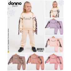 DONINO 60301 O ROMANTİC BASKILI 3İP ŞARDONLU 2Lİ TAKIM KIZ