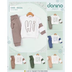 DONINO 60334 Hİ BASKILI 3 İP ŞARDONLU 2Lİ TAKIM ERKEK 