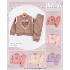 DONINO 60370 GOOD BASKILI 3 İP ŞARDONLU 2Lİ TAKIM KIZ