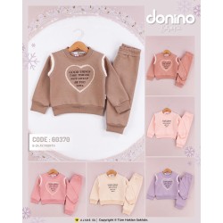DONINO 60370 GOOD BASKILI 3 İP ŞARDONLU 2Lİ TAKIM KIZ