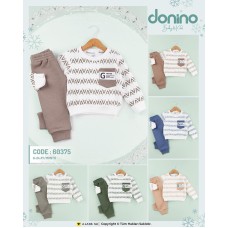 DONINO 60375 HARF BASKILI 3İP ŞARDONLU 2Lİ TAKIM ERKEK
