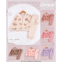 DONINO 60382 SPARKLE KALP BASKILI COLLEGE 3İP ŞARDONLU 2LI TAKIM