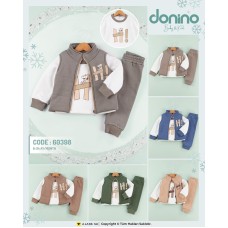 DONINO 60398 3IP ŞARDONLU HIRKALI 3LÜ TAKIM