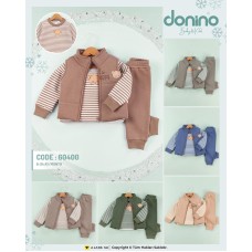 DONINO 60400 3IP ŞARDONLU HIRKALI 3LÜ TAKIM