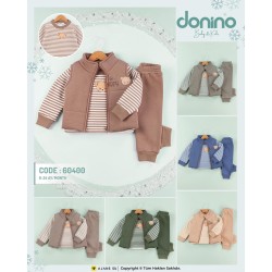 DONINO 60400 3IP ŞARDONLU HIRKALI 3LÜ TAKIM