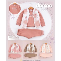 DONINO 60404 3IP ŞARDONLU HIRKALI 3LÜ TAKIM