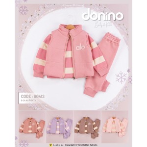DONINO 60413 3IP ŞARDONLU HIRKALI 3LÜ TAKIM