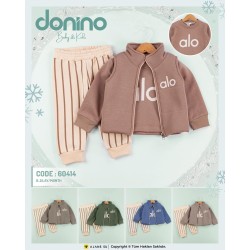 DONINO 60414 3IP ŞARDONLU HIRKALI 3LÜ TAKIM