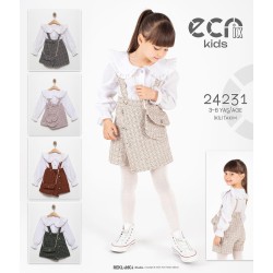 ECRIX 24231 SALOPET GÖMLEK ÇANTA TAKIM 3-6 YAŞ