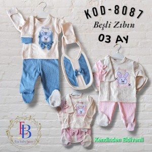 ESA 8087 BEŞLI SET BUNY ELDIVENLI