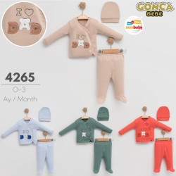 GONCA ZEM 4270 ÜÇLÜ ZIBIN TAKIMI