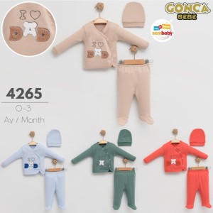 GONCA ZEM 4270 ÜÇLÜ ZIBIN TAKIMI